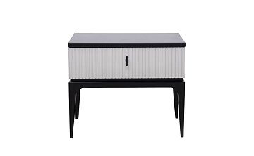 Тумбочка прикроватная Este черно/серая GD-00004