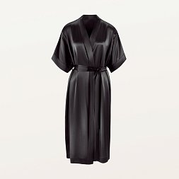 Халат 100% Silk black