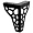Ножка Tracery Modern Black H 15 cm 3717550