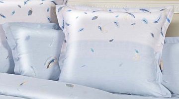 Pillow Case Exclusive 100% Modal Eucalyptus Feather B / Delicate Rose 3/4