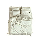 Товар Set Premium Woven Cotton Sateen Stripe Cream добавлен в корзину