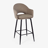 Товар Стул Магриб бежево-коричневая ткань ножки черные для кафе, ресторана, дома, кухни добавлен в корзину