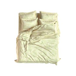 Set Lux Dublu Fata Jacquard Modal Vineyard Cream