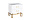 Noptiera 2 sertare alb / auriu KFG085 3738005