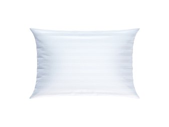 Pernă Premium Țesute Bumbac Satin Stripe Alb Standart H4 / 0