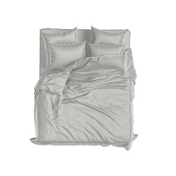 Set Royal Bumbac Sateen Gri Rece